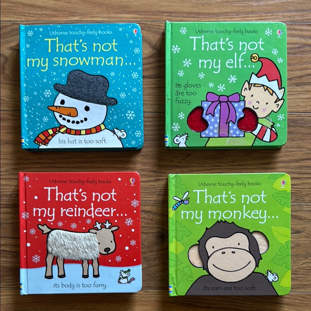 Usborne Touchy-Feely Books Set of 4